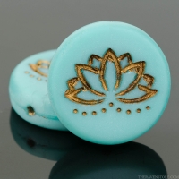 Coin with Lotus Flower