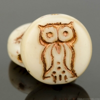 Pressed Coin with Owl (14mm)