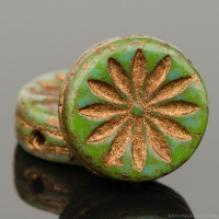 Coin with Aster (12mm)