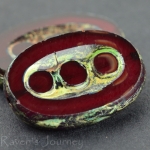 Pea In A Pod Oval (18x12mm)