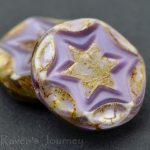 Scalloped Coin with Star (16mm)