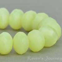 Rondelle (9x6mm) Yellow Silk-osx