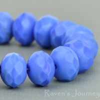 Rondelle (9x6mm) Blue Opaque