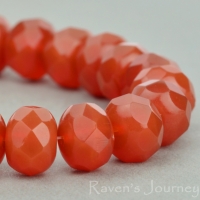 Rondelle (9x6mm) Carnelian Opaline