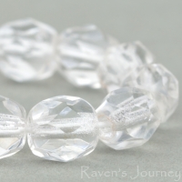 Round Faceted (6mm) Crystal Transparent