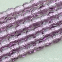 Round Faceted (3mm) Amethyst Transparent 2