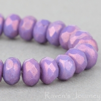 Rondelle (5x3mm) Purple Pink Luster Opaque