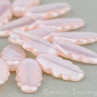 Retro Dagger (14x6mm) Pink Opaline with Luster