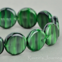 Pressed Coin (12mm) Green Tiger's Eye