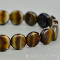 Coin (8mm) Brown Tiger's Eye