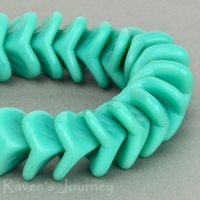 Large Bellflower (12x9mm) Turquoise Opaque