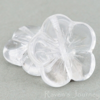 Flat Flower (14mm) Crystal Transparent