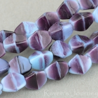 Pinch Bead (5mm) Purple Turquoise Mix Opaque