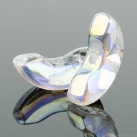 Crescent (10x5mm) Crystal Transparent with AB Finish
