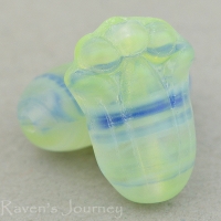 Tulip (12x8mm) Green, Sapphire, and Crystal Mix Transparent Matte