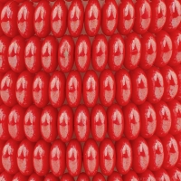 Disc Spacer (6mm) Coral Red Opaque with White Luster