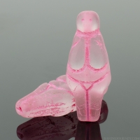Goddess (25x10mm) Crystal Transparent Matte with Light Pink Wash
