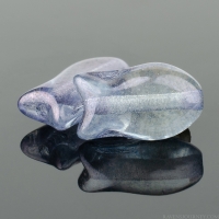 Small Fish (10x6mm) Sapphire Blue Transparent with Luster