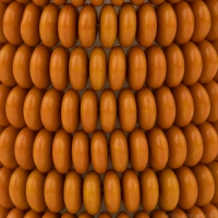 Disc Spacer (6mm) Mustard Orange Opaque