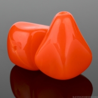 Old Style Drop (13x12mm) Orange Opaline