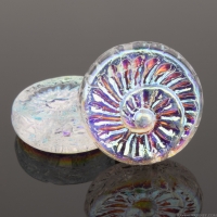 Fossil (19mm) Crystal  Transparent with Iridescent Aurora Borealis Finish