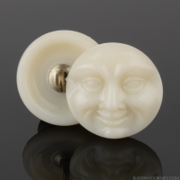 (17mm) Moon Face Ivory White
