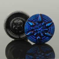 (13mm) Round Star Electric Blue Luster